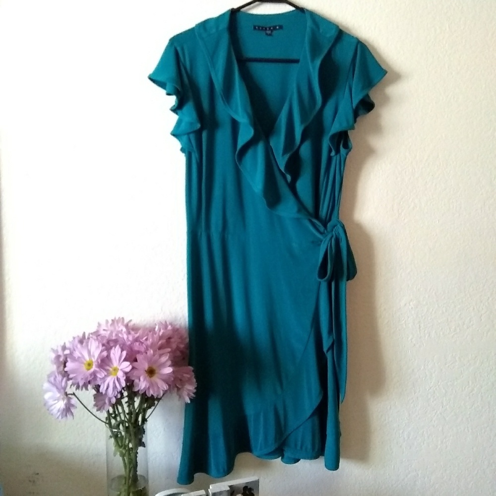 Blue Wrap Dress
